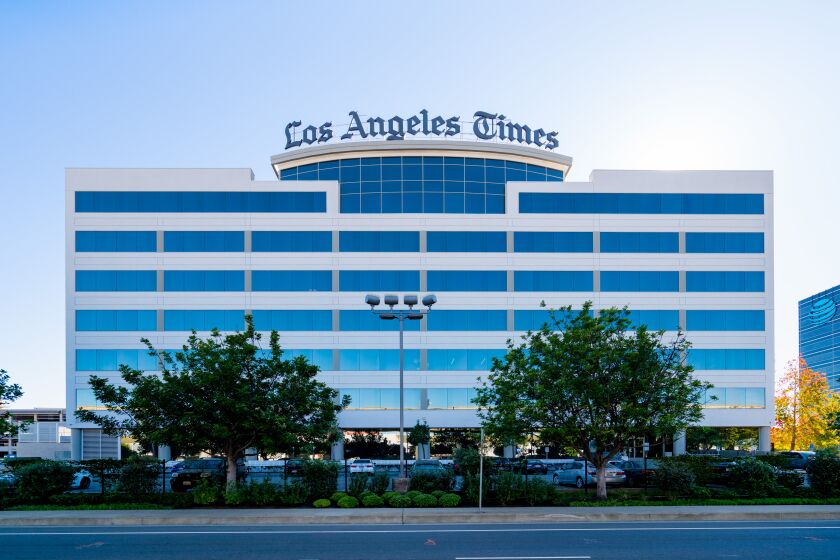 EL SEGUNDO, CA - NOVEMBER 10: A general view of the Los Angeles Times offices on November 10, 2020 in El Segundo, California. (Photo by AaronP/Bauer-Griffin/GC Images)