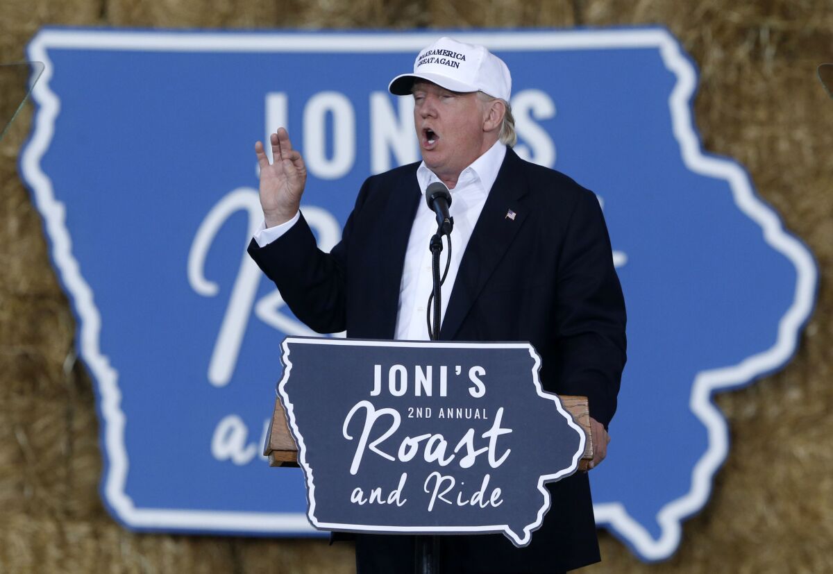 In a sign of political trouble stemming from the coronavirus pandemic, President Trump's reelection campaign has bought television ads in Iowa, a state that he easily won in 2016 but appears to be in play for November.