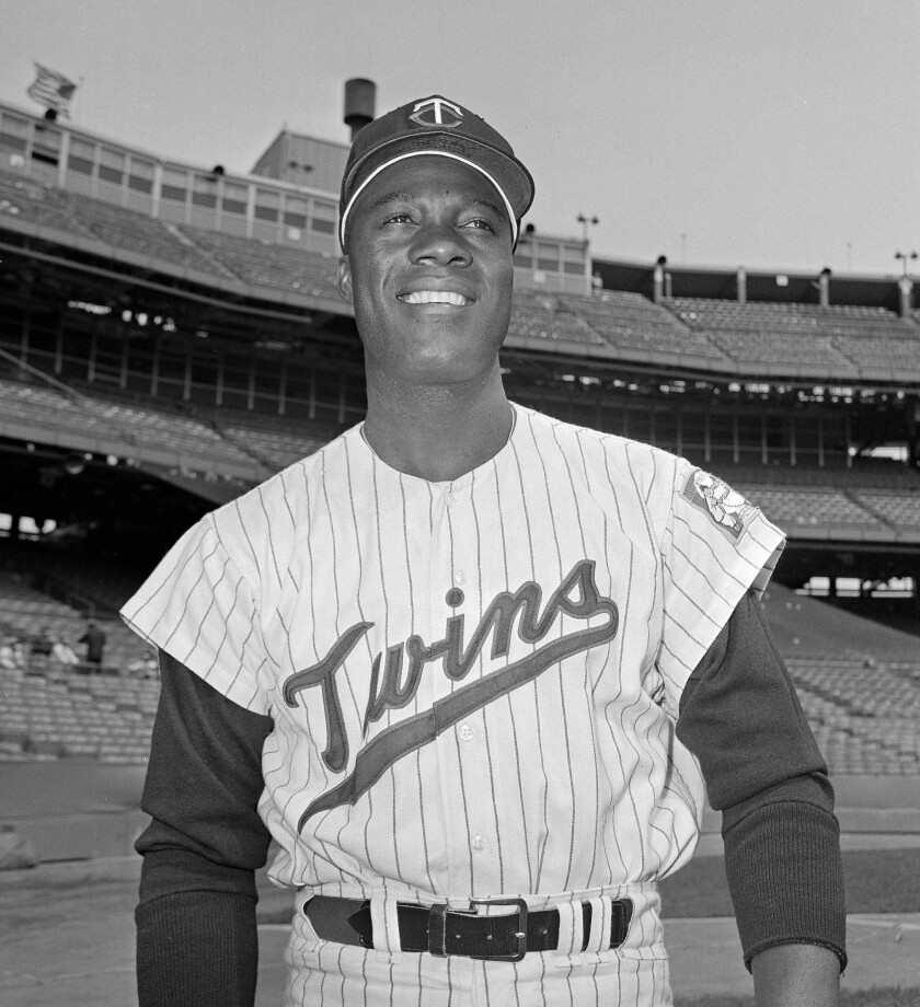 FILE- In this June 21, 1964, file photo, Minnesota Twins pitcher Jim "Mudcat" Grant poses. Grant, the first Black 20-game winner in the major leagues and a key part of Minnesota's first World Series team in 1965, has died, the Twins announced Saturday, June 12, 2021. He was 85. (AP Photo/Gene Herrick)
