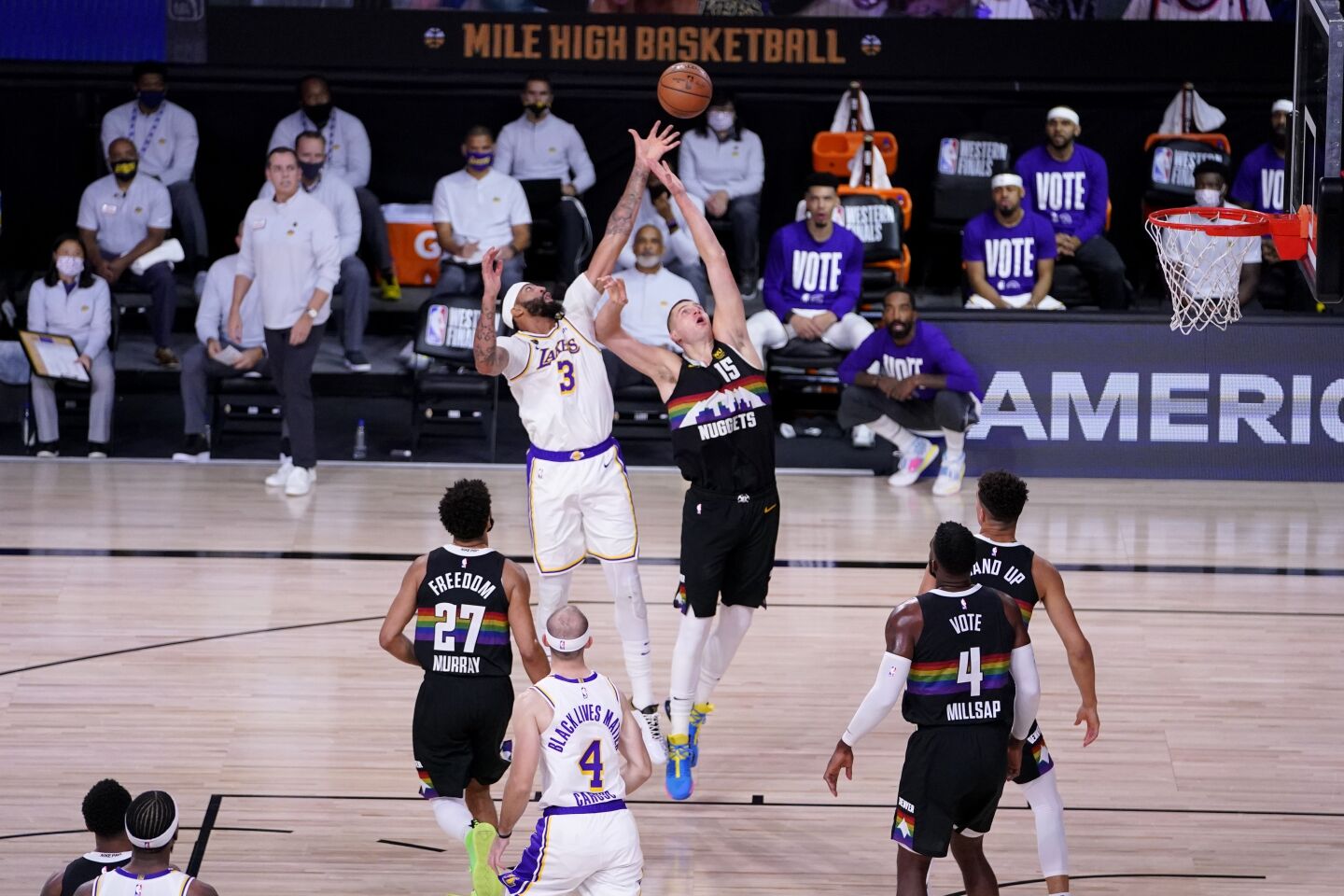 Lakers Nuggets Basketball