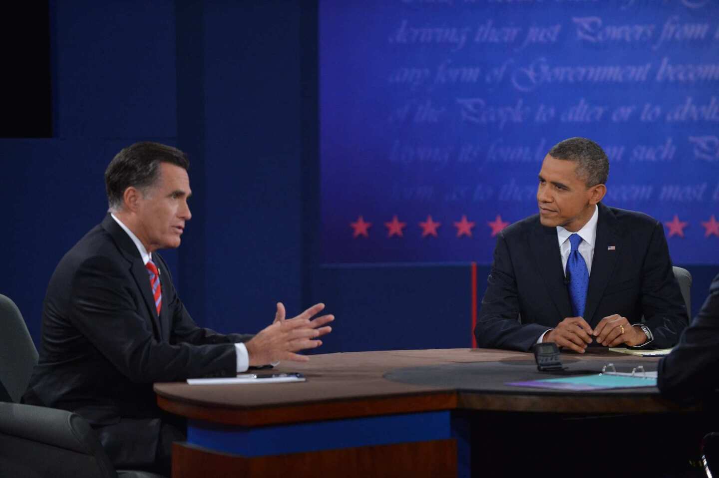 Mitt Romney and President Obama