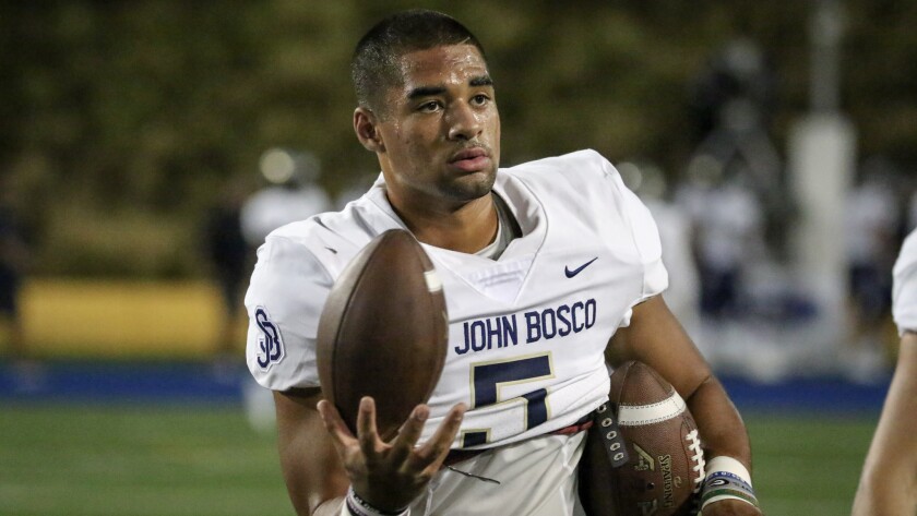 St John Bosco Quarterback Dj Uiagalelei Commits To Clemson