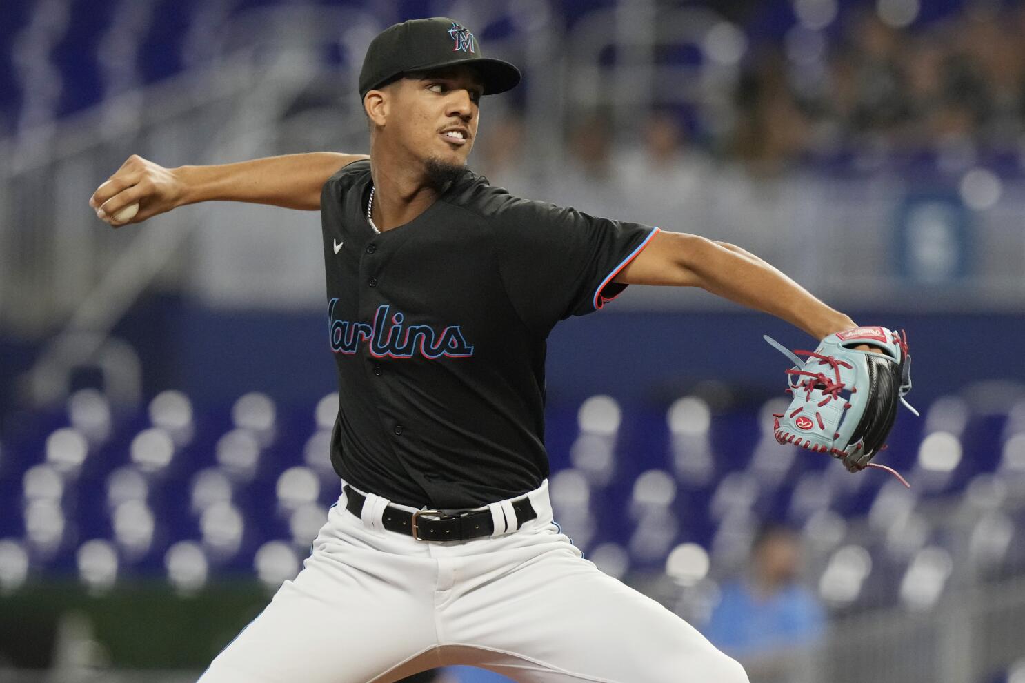 Marlins' Eury Pérez allows 2 runs, strikes out 7 in debut: 20-year