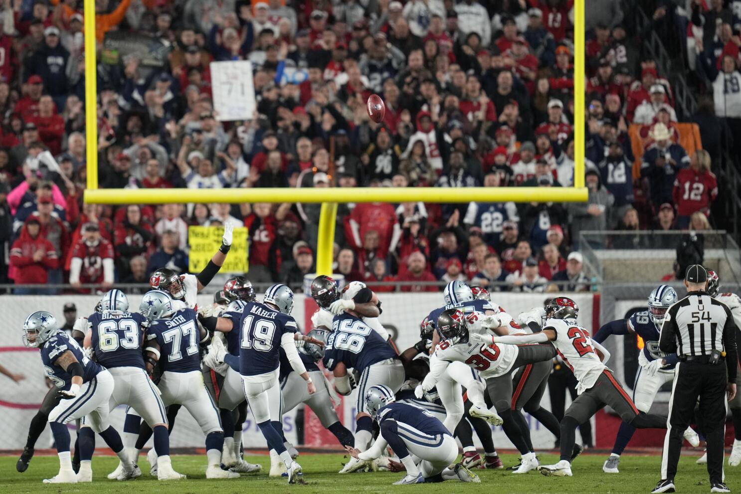 Cowboys kicker Brett Maher misses record four PATs in Dallas wild-card win