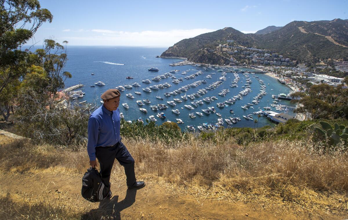 Activist David Sanchez on Santa Catalina Island