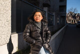 Toronto, Canada-December 5, 2024- Teresa Andrade, 47, is pictured in the city's wes