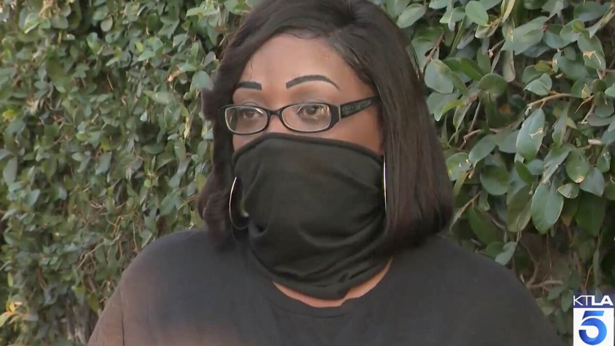 Natosha Lawson was accosted this week in a racially charged attack at a West Hollywood grocery store.