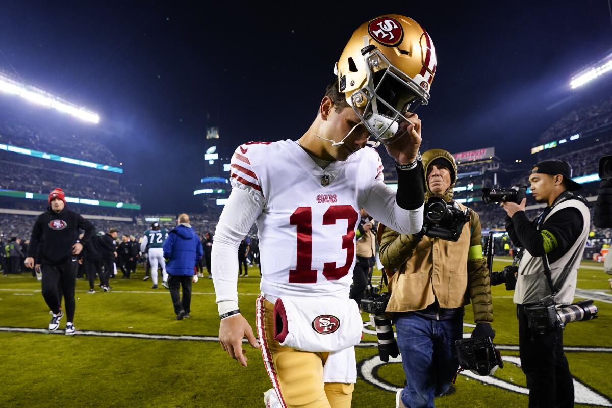 Brock Purdy, 49ers ousted by Eagles in NFC title game