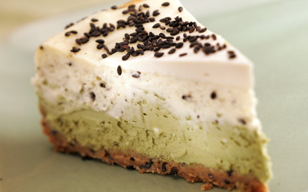 Layered Green Tea And Black Sesame Cheesecake Recipe Los Angeles Times