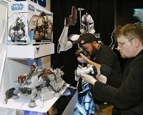 'Clone Wars' AT-TE in the Hasbro showroom at Toy Fair in New York