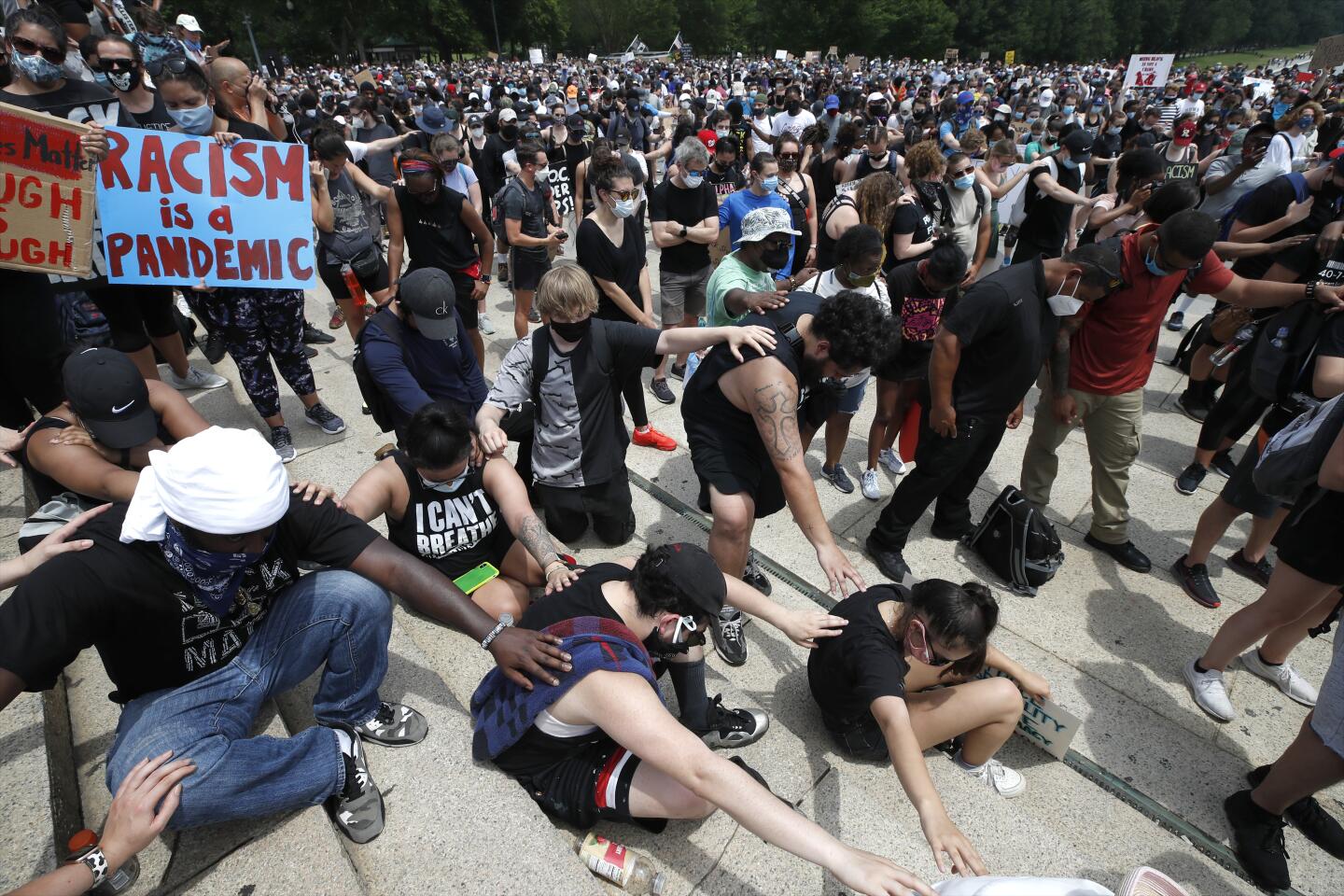 Protests in Washington, D.C. over the death of George Floyd