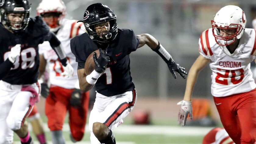 Playmaker Gary Bryant (1) will be a focal point of Corona Centennial's offense this season.