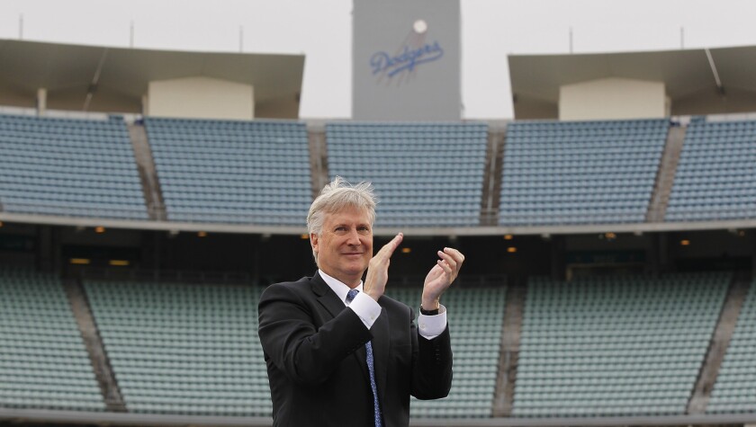 Mark Walter, controlling owner of the Dodgers, says "we want the L.A. Times to be strong."