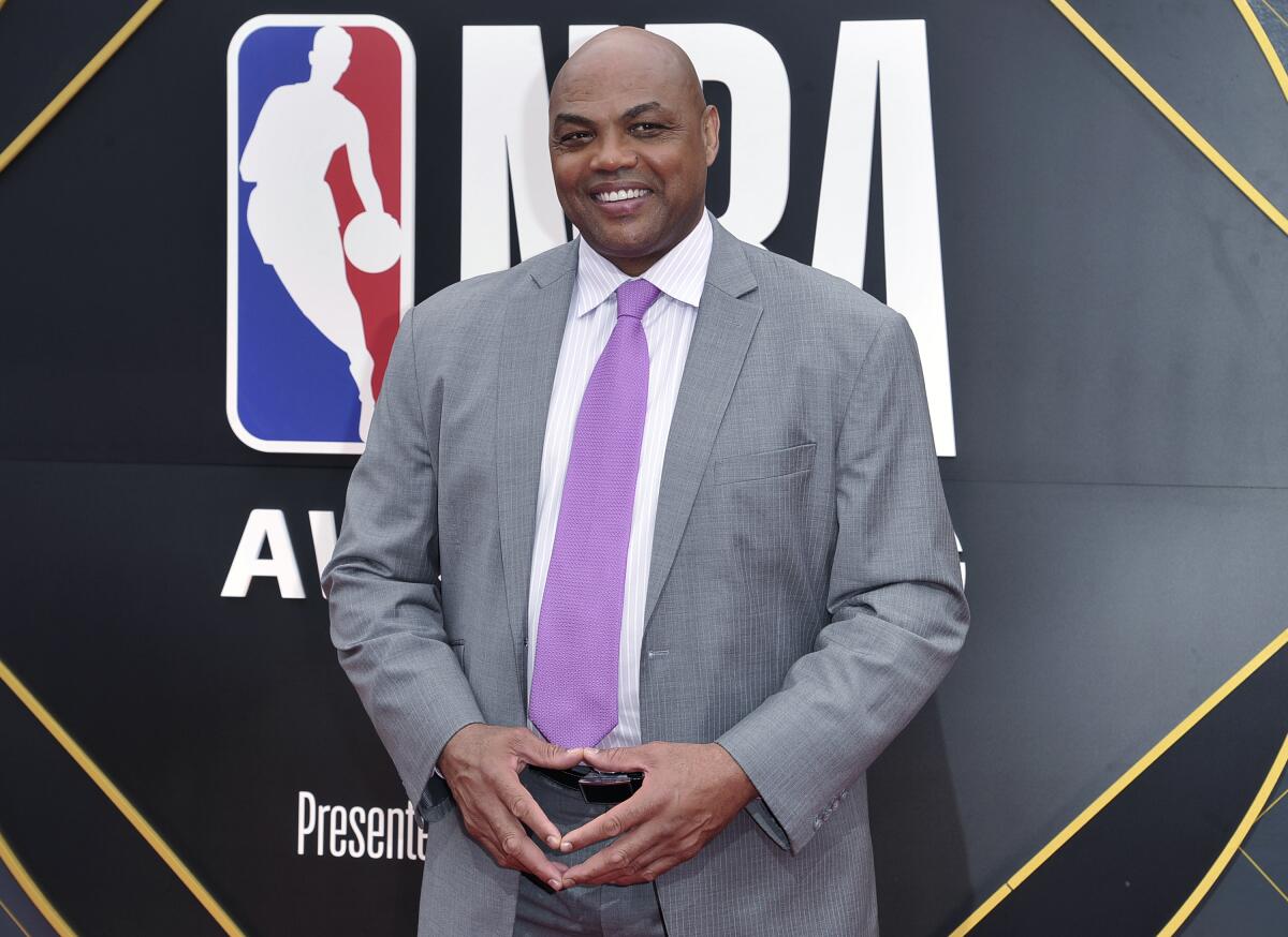 Charles Barkley arrives at the NBA Awards on June 24, 2019.