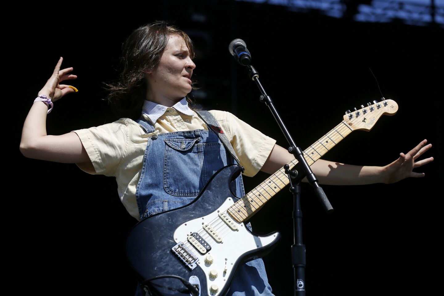 Clementine Creevy of Cherry Glazerr performs Sunday at FYF Fest in Exposition Park.