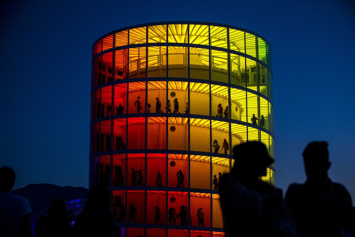 Spectra, an installation by the design firm Newsubstance, lighted up the Coachella Arts and Music Festival last year.