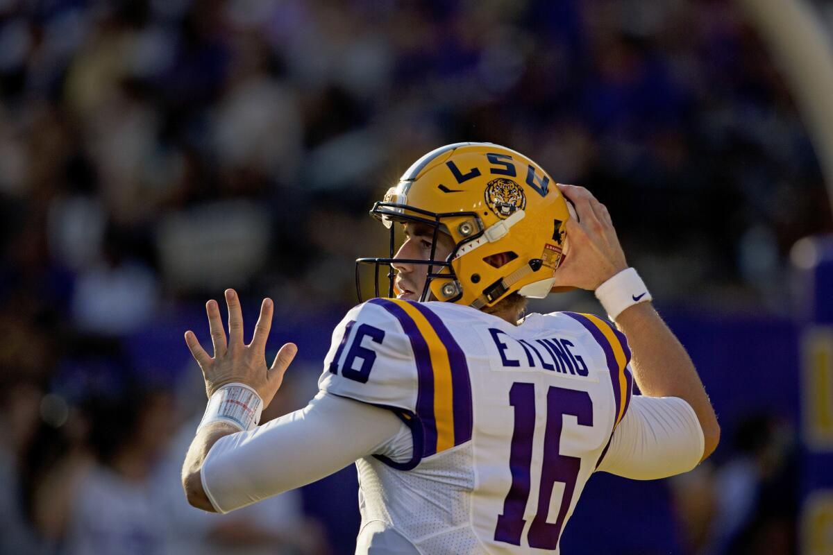 LSU quarterback Danny Etling is headed to New England.