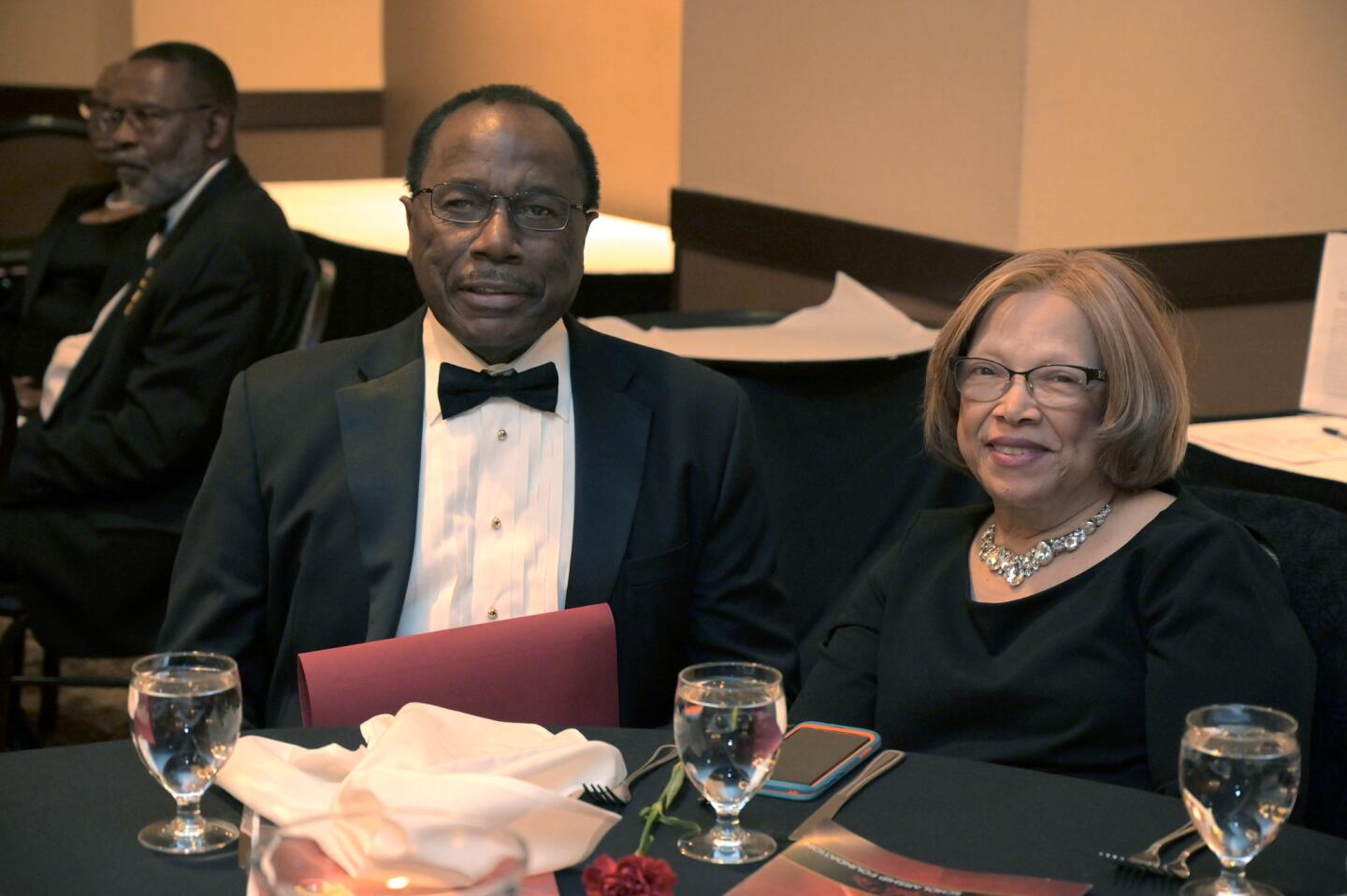 Dr. C. Vernon Gray and Rev. Sandra T. Gray, at the Kappa Alpha Psi Scholarship Foundation of Columbia's Black & White Soirée.