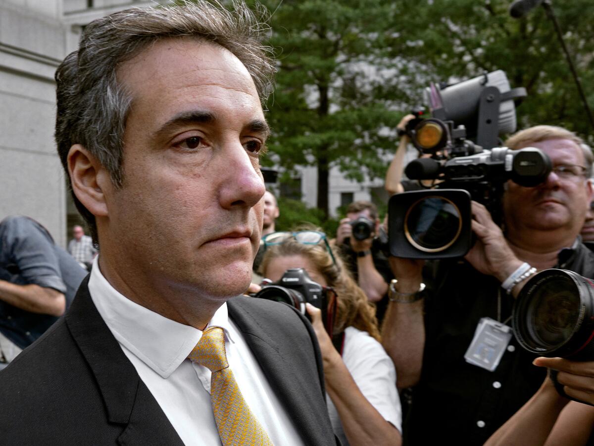 Michael Cohen, once Trump's personal lawyer.