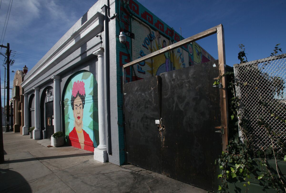 San Diego inspectors found La Bodega Gallery to be lacking fire alarm and sprinkler systems.