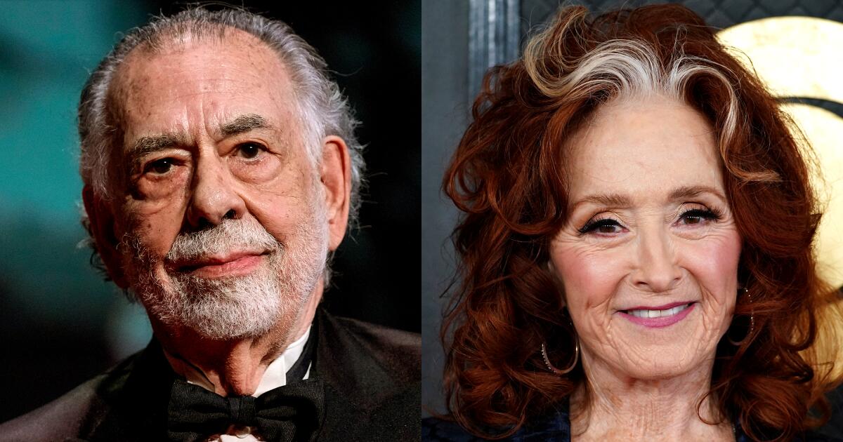 Francis Ford Coppola, Bonnie Raitt among those tapped for 2024 Kennedy Center Honors