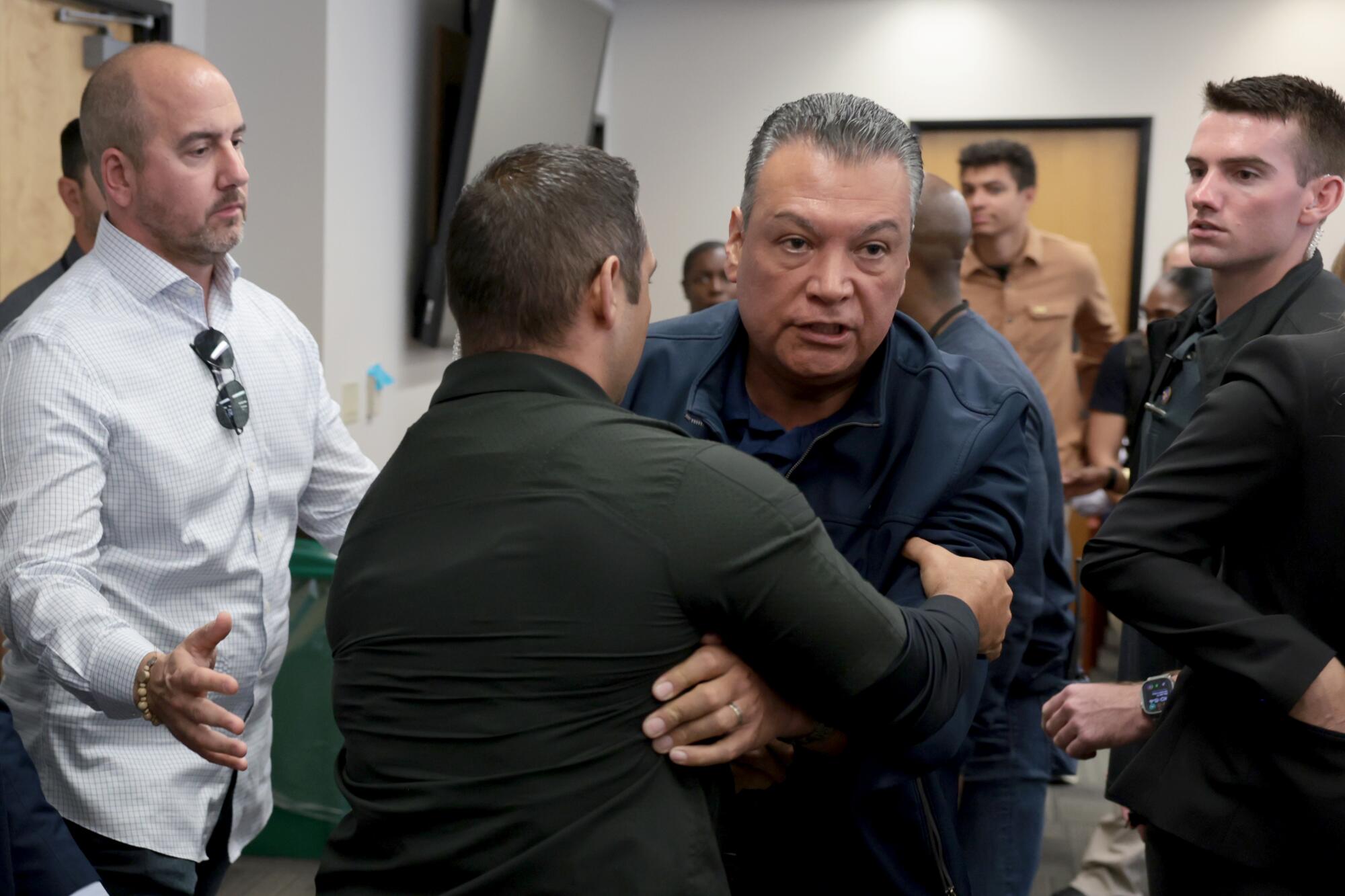 Photographer captures Sen. Alex Padilla's takedown - Los Angeles Times