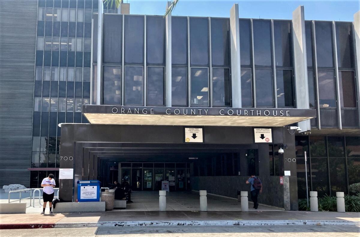 Orange County Superior Court's Central Justice Center.