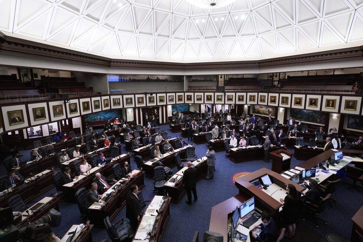 Floor of the Florida House of Representatives