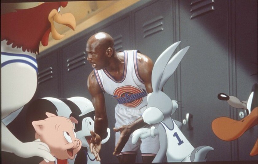 Chicago Bulls superstar Michael Jordan made his big-screen debut in the 1996 Looney Tunes/live action mash-up "Space Jam." Warner Bros. built a dedicated practice facility on its lot for Jordan to use during production.