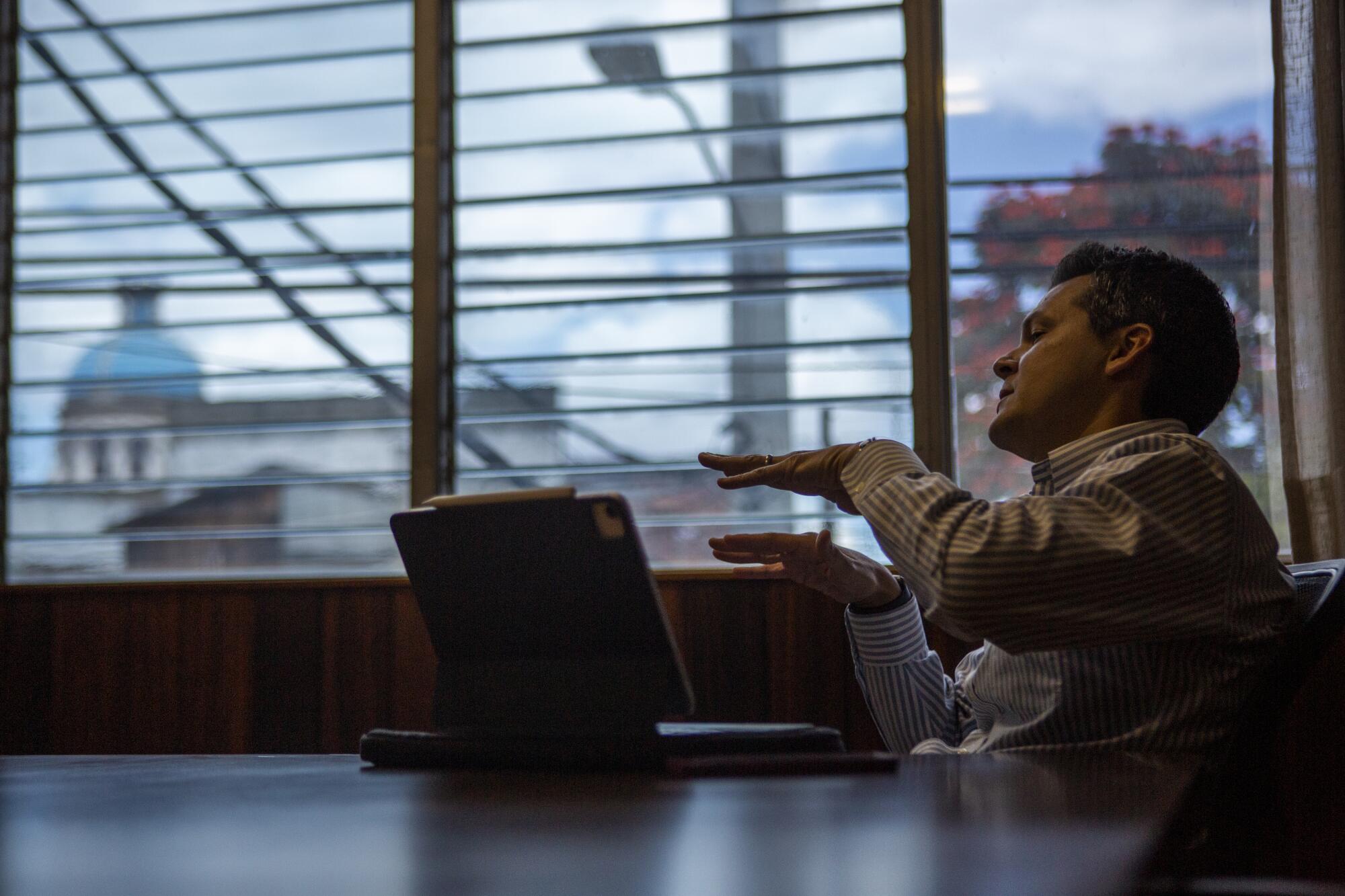 The director of the Guatemalan newspaper La Hora, Pedro Pablo Marroquin