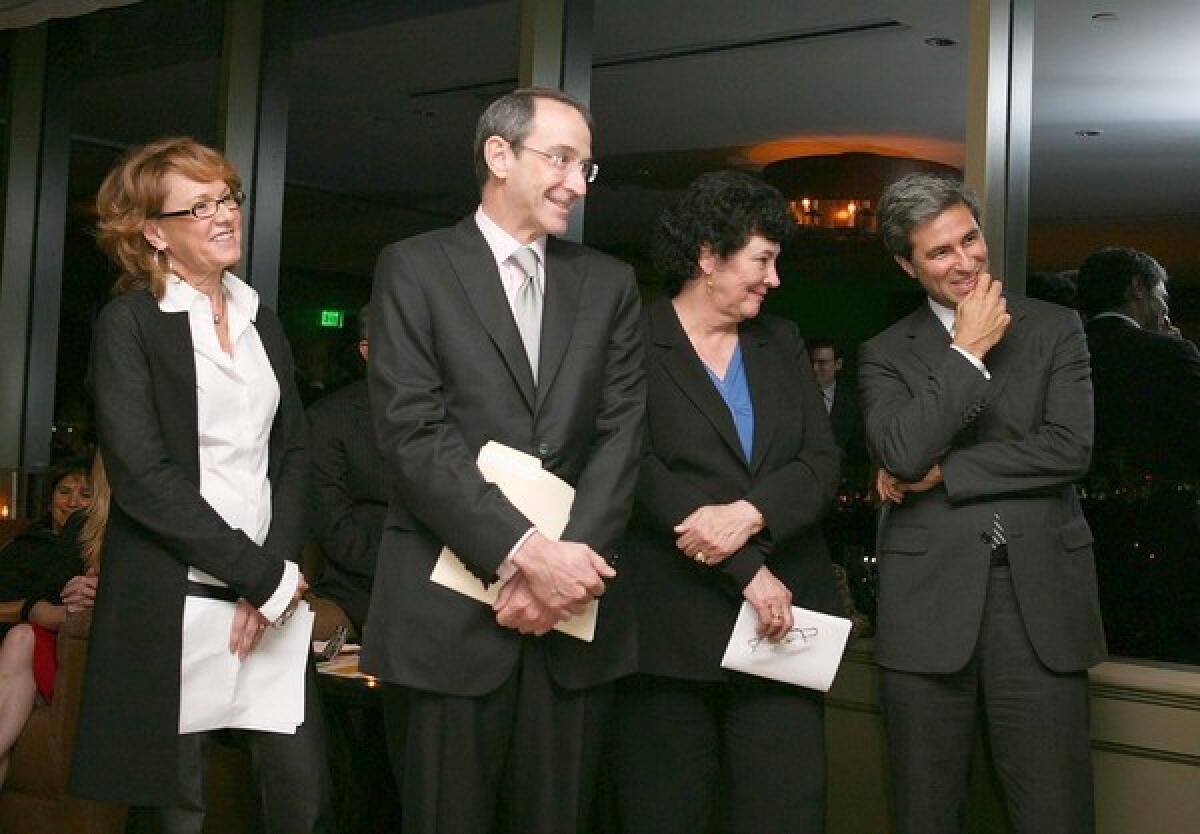 CULTURAL LEADERS: Ann Philbin, director of the Hammer Museum, from left; Mark Siegel, chairman of the Getty Board of Trustees; Deborah Marrow, director of the Getty Foundation; and Michael Govan, director of the Los Angeles County Museum of Art, are all forces in the Pacific Standard Time effort.