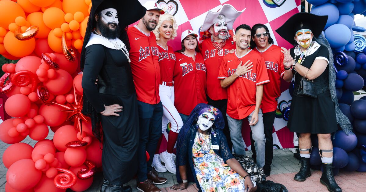 Angels celebrate Pride night with pageantry