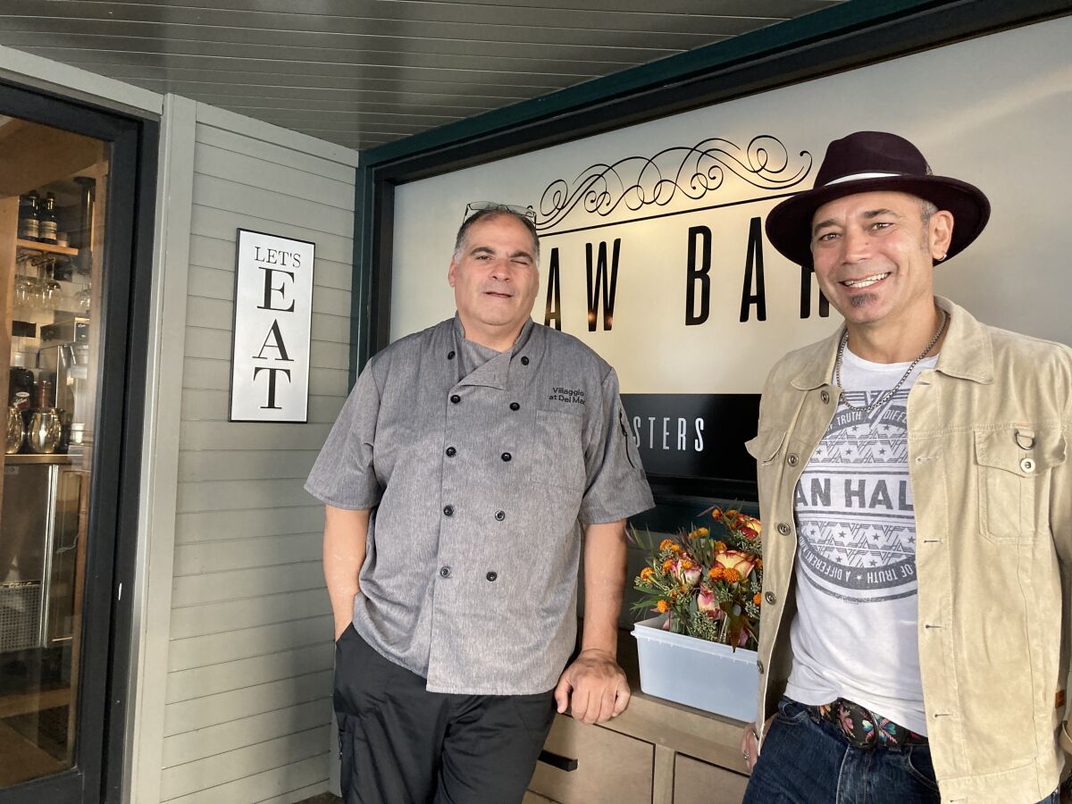 Jay Bartolomei and Troy Nunez opened Villaggio in Del Mar.