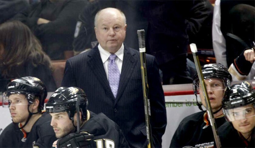 Ducks Coach Bruce Boudreau will lead his team against the Dallas Stars on Wednesday when the first-round of the NHL playoffs begin.