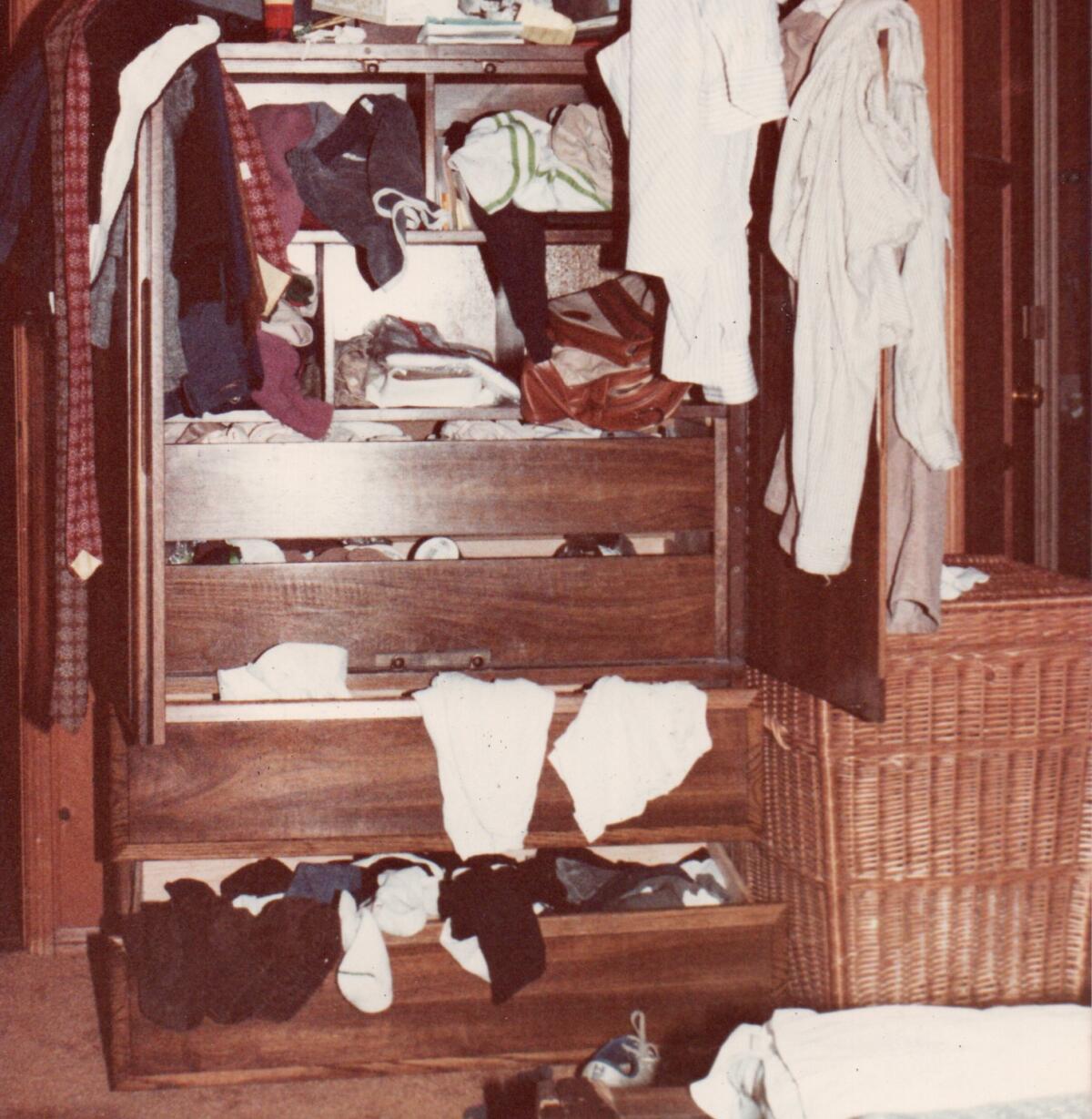 My first husband Fred’s armoire, 1981. I had plenty of warning. — Inga