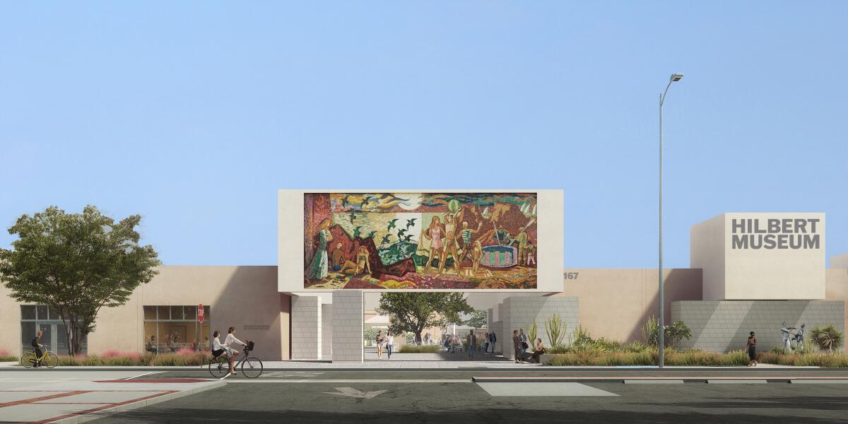 An architects' rendering of the Hilbert Museum in Orange.
