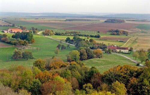 The French countryside around Montfaucon Hil