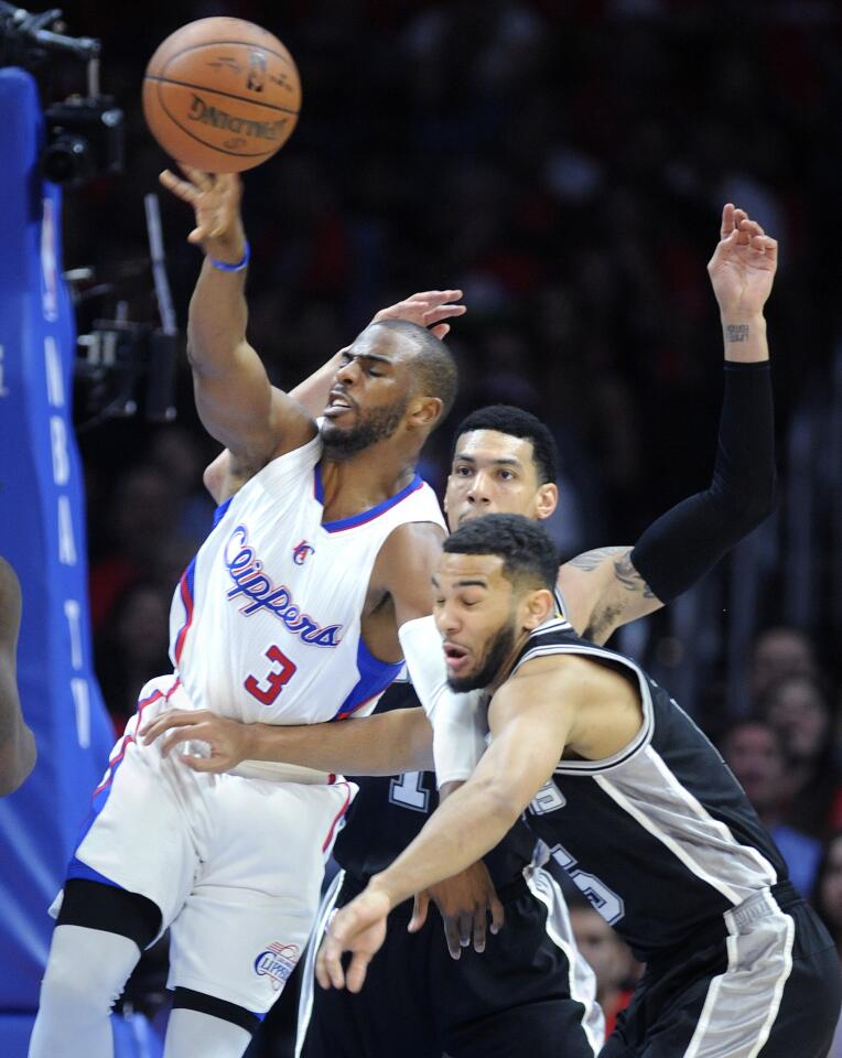 Chris Paul, Cory Joseph, Danny Green