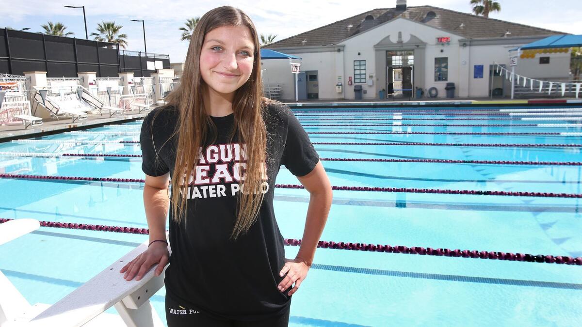 Laguna Beach High's Sophia Lucas is the Daily Pilot High School Female Athlete of the Week. The senior helped the Breakers win the CIF Southern California Regional Division II girls' water polo title on March 3.