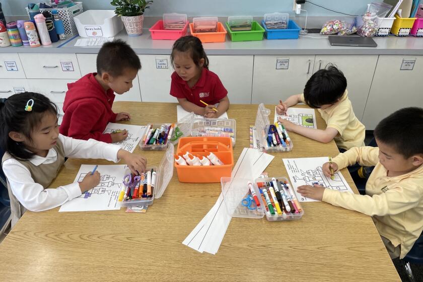 At Del Mar Pines School, Kindergarten students enjoy the multisensory and engaging lessons and are encouraged to make real-life connections and share their creative thinking in clear ways.