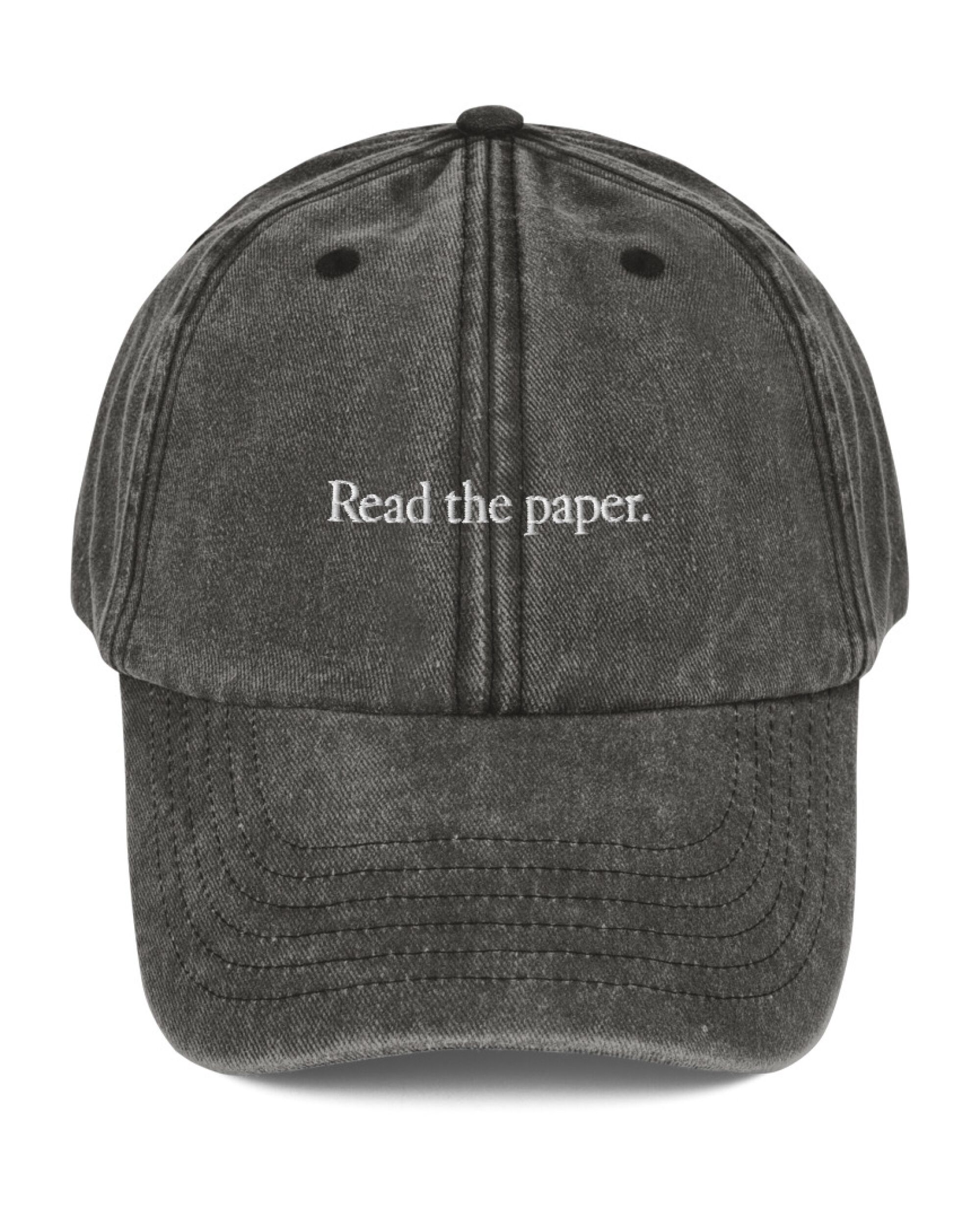 Read the paper ball cap from the LA Times