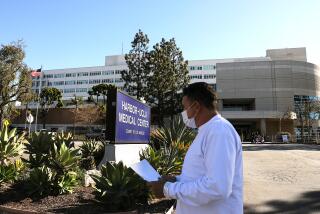 TORRANCE-CA-FEBRUARY 23, 2021: Tiger Woods has hurt in a crash in Rancho Palos Verdes and taken to Harbor UCLA Medical Center in Torrance on Tuesday, February 23, 2021. (Christina House / Los Angeles Times)