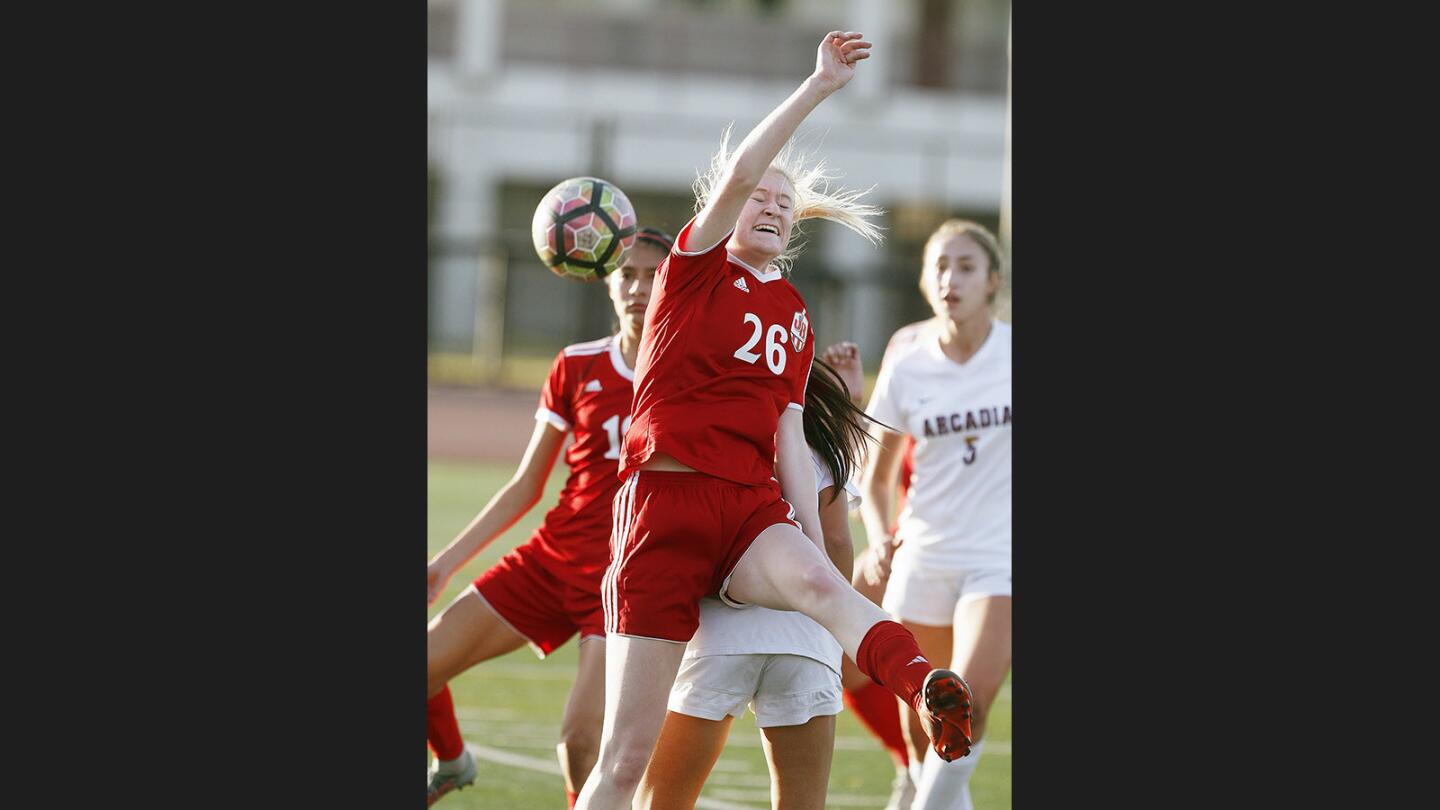 Photo Gallery: Burroughs vs. Arcadia girls' soccer