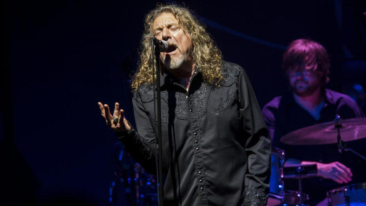 Robert Plant will perform in L.A. in March in support of a new album, "Carry Fire."