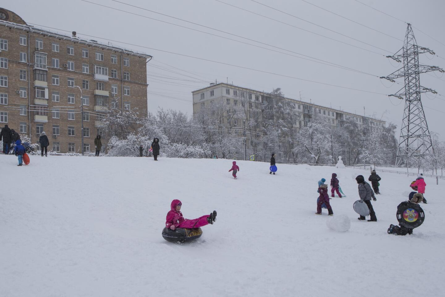 Record snowstorm in Moscow
