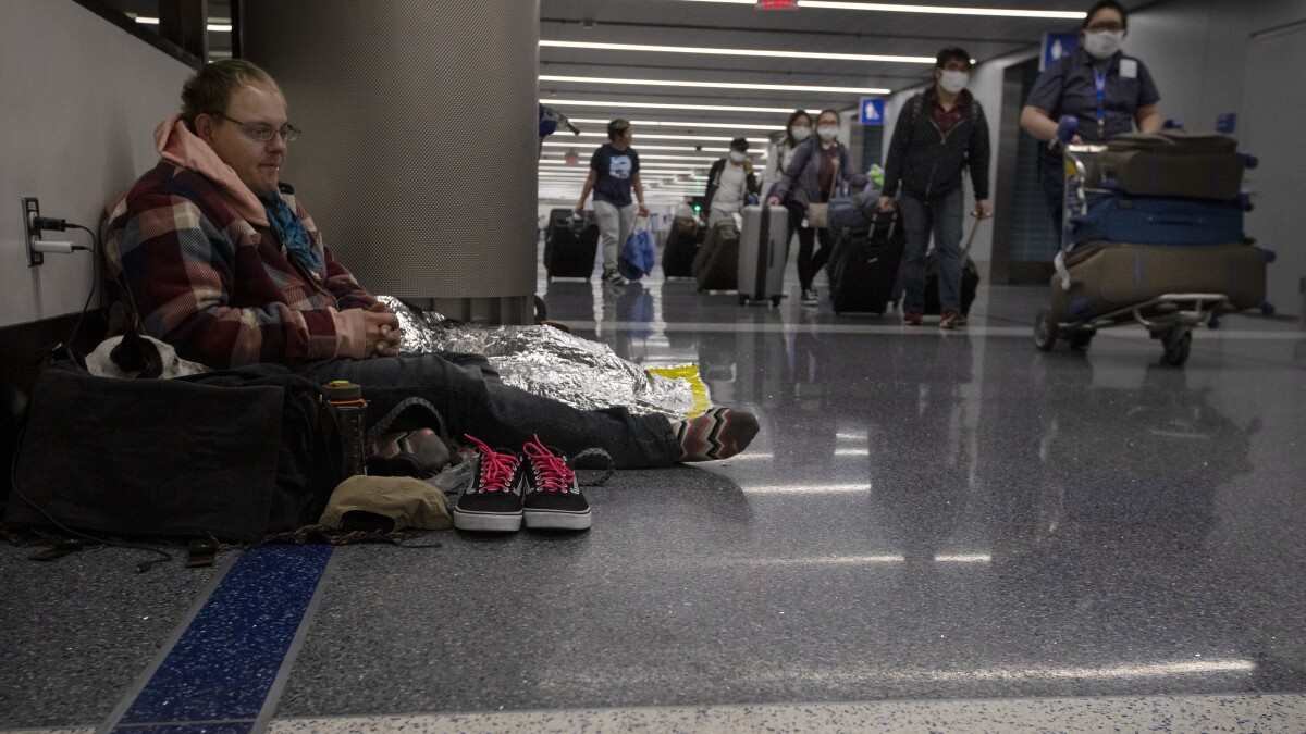 Stranded at LAX since Christmas Eve. Homeless. Then the coronavirus hit