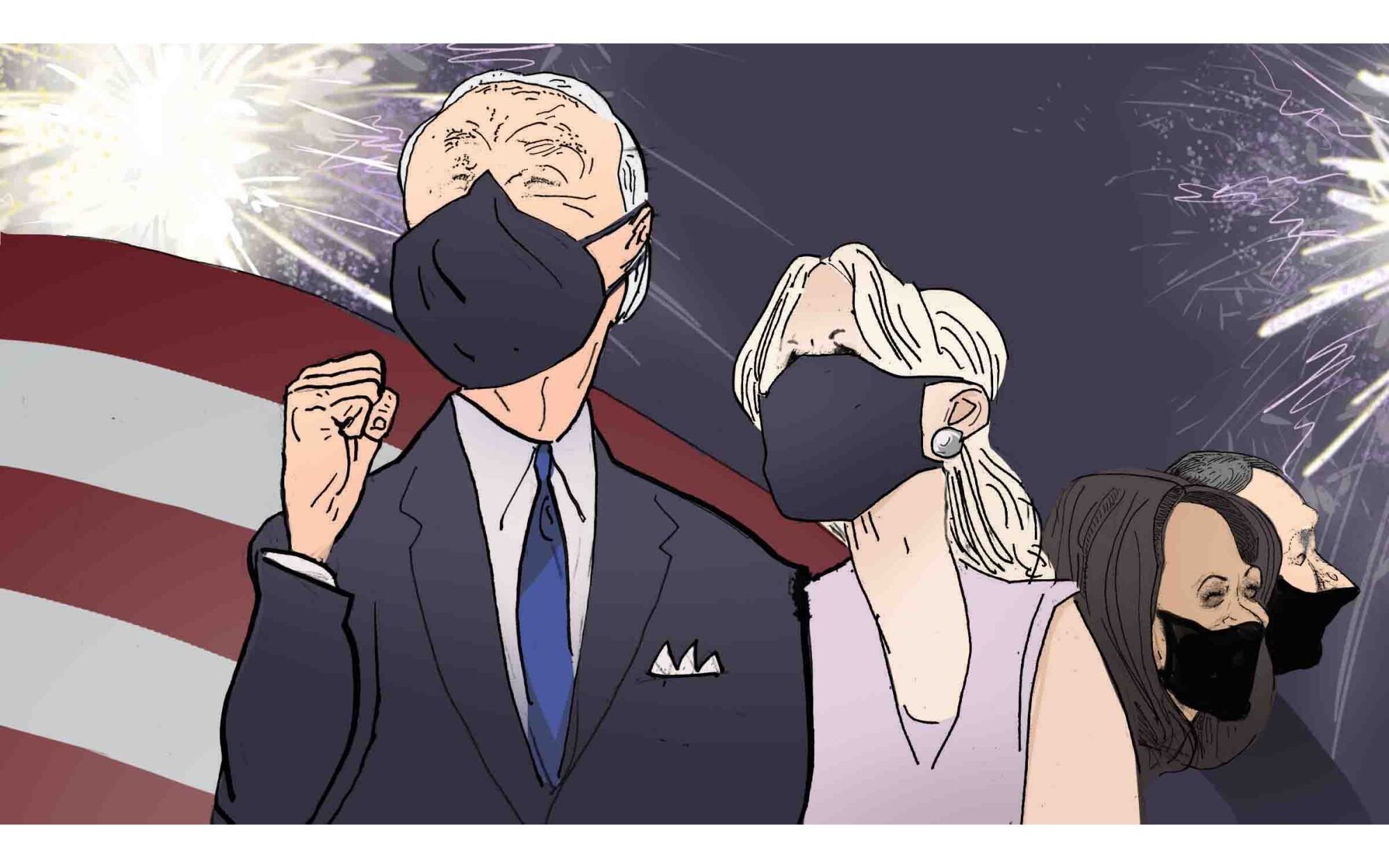 Dnc Closes 4 Days Of Visual Highlights Los Angeles Times