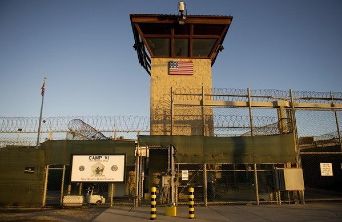 A file photo of the detention facility in Guantanamo Bay, Cuba.