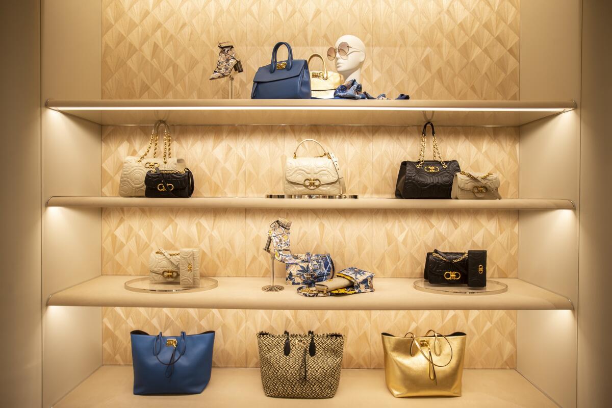 A look inside the new Salvatore Ferragamo store at South Coast Plaza in Costa Mesa.