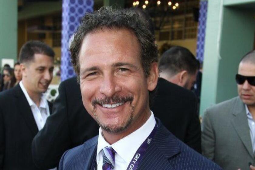IMAGE DISTRIBUTED FOR BREEDER'S CUP - Jim Rome attends Day 1 of Breeders' Cup World Championships held at Santa Anita Park on Friday, Nov. 2, 2012, in Arcadia, Calif. (Photo by Matt Sayles/Invision for Breeders' Cup/AP Images) ** Usable by LA and DC Only **